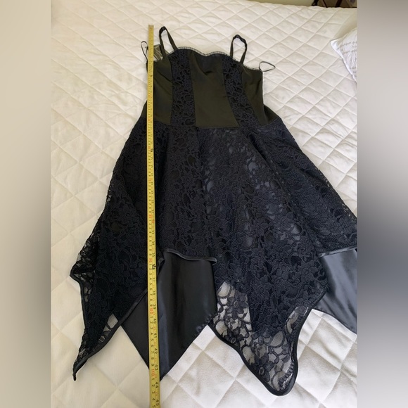 Laughing Vampire gothic satin & floral lace prom dress deadstock 90’s vintage M - Picture 16 of 16